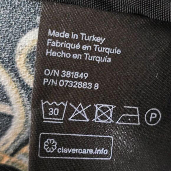 H&M Wide Leg Palazzo Pants Trousers Sz 6 ‎ Mom Equestrian Geometric Maximalism - Picture 8 of 9